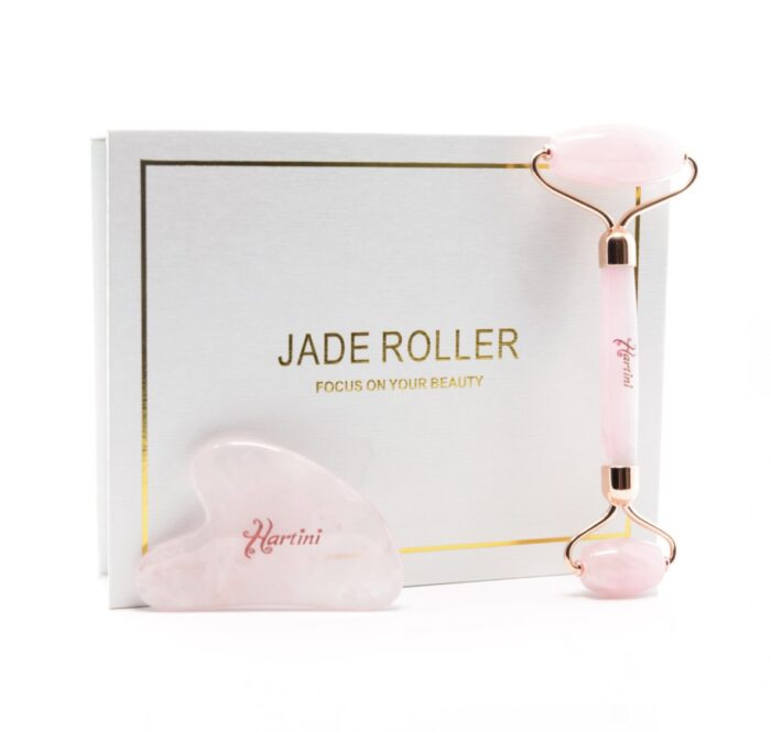 Pink Jade Gua Sha and Roller